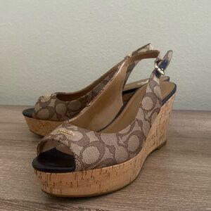 Coach wedge sandals